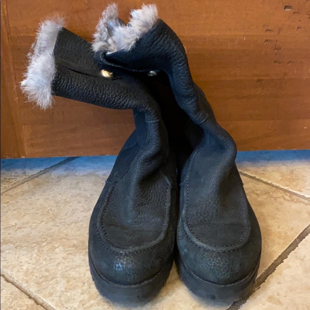 Jimmy Choo Rabbit fur lined boots - Picture 3 of 3